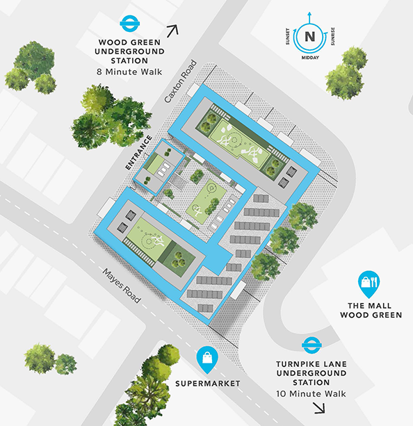 The Development - Caxton Square - Weston Homes